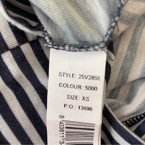 Cute little one Desigual dress 3/4 sleeves striped and floral embellishments XS - Picture 10 of 16